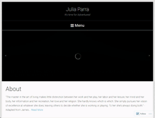 Tablet Screenshot of juliaparra.com